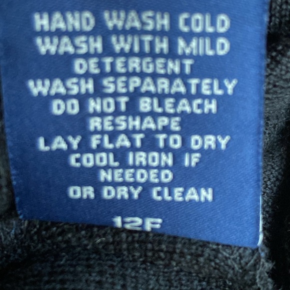 Faconnable Merino Wool Button Down High Neck Cardigan with Pockets Black Size M - Picture 12 of 12